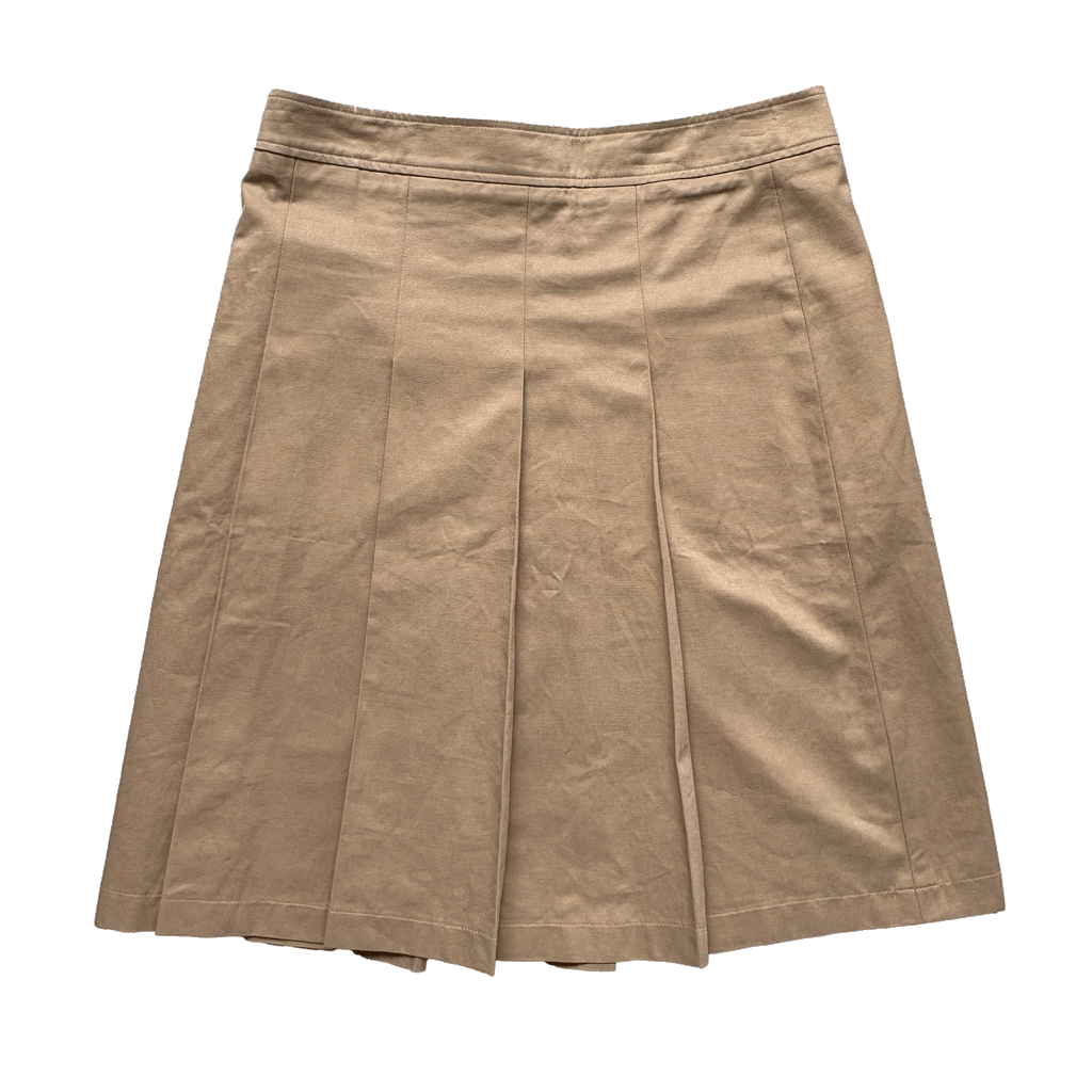 Geel Pleated Skirt